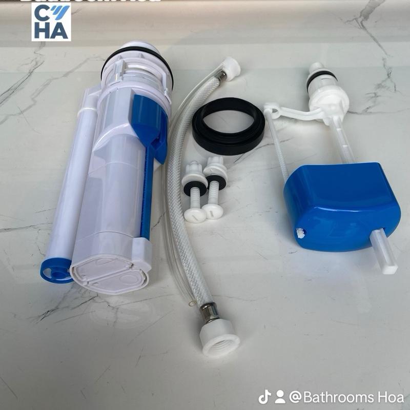 Bộ ruột bồn cầu nhấn ( ruột bệt vệ sinh) nắp bồncầu bệ xí thông minh