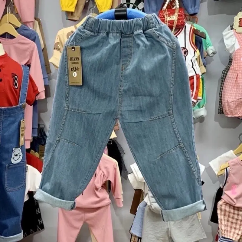 (10-22kg) Quần bò xẻ mí cho bé trai cực ngầu Jean 2
