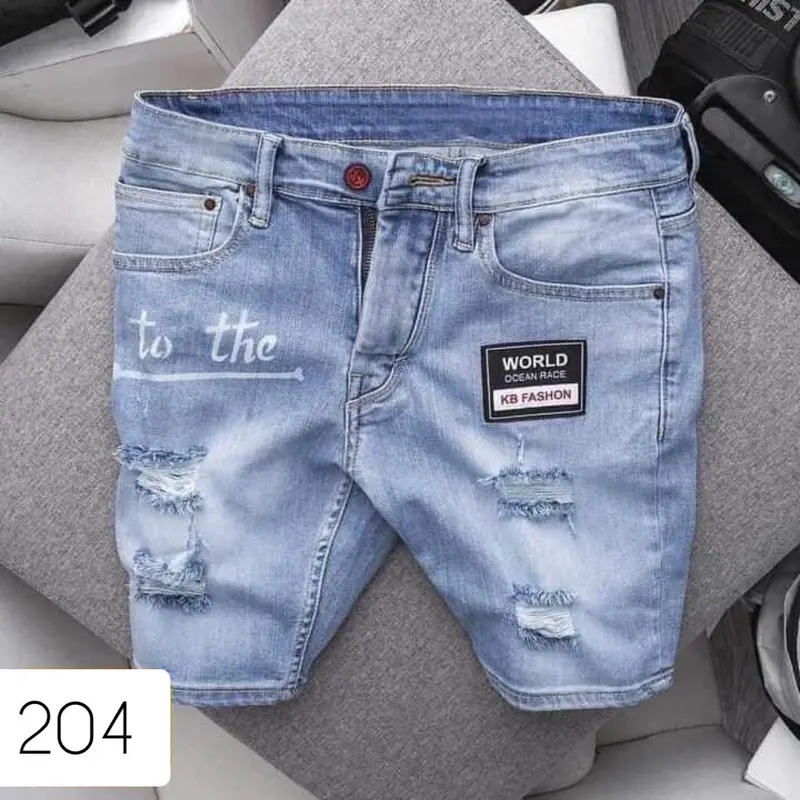 Mẫu 245 Quần short jeans nam trơn phong cách hàn màu sắc trẻ trung Menswear Denim Pants Có Túi quan  jean quanjeans  namsale 2