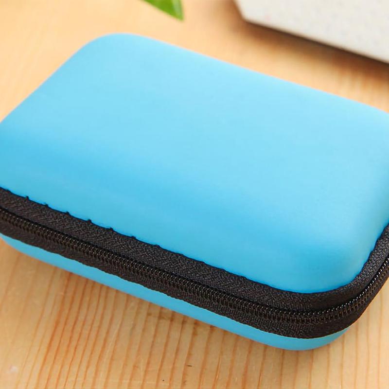 Data Cable Storage Bag, 1 Count Portable Zipped Travel Electronics Organizer, Multifunctional Storage Pouch for Home Office, Data Cable Organizer Supplies 4