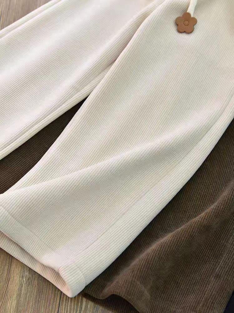 Product Introduction of Quần Ống Rộng Cho Bé Gái, Phong Cách Phương Tây, Quần Ống Đứng Vải Nhung Kẻ Đi Chơi Cho Trẻ Em, Quần Bé Gái, Mùa Xuân Và Mùa Thu, Hàng Mới Về 2024, Bán Chạy Tại Cửa Hàng 5