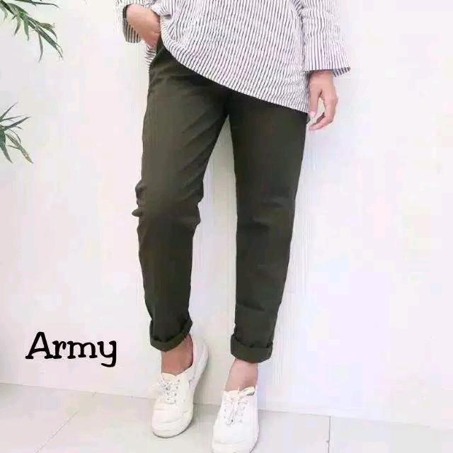 Celana Kerja Wanita Kantor Baggy Pants Panjang Slim Fit Korean Style/Baggy Pants Panjang American Drill Grade A 6