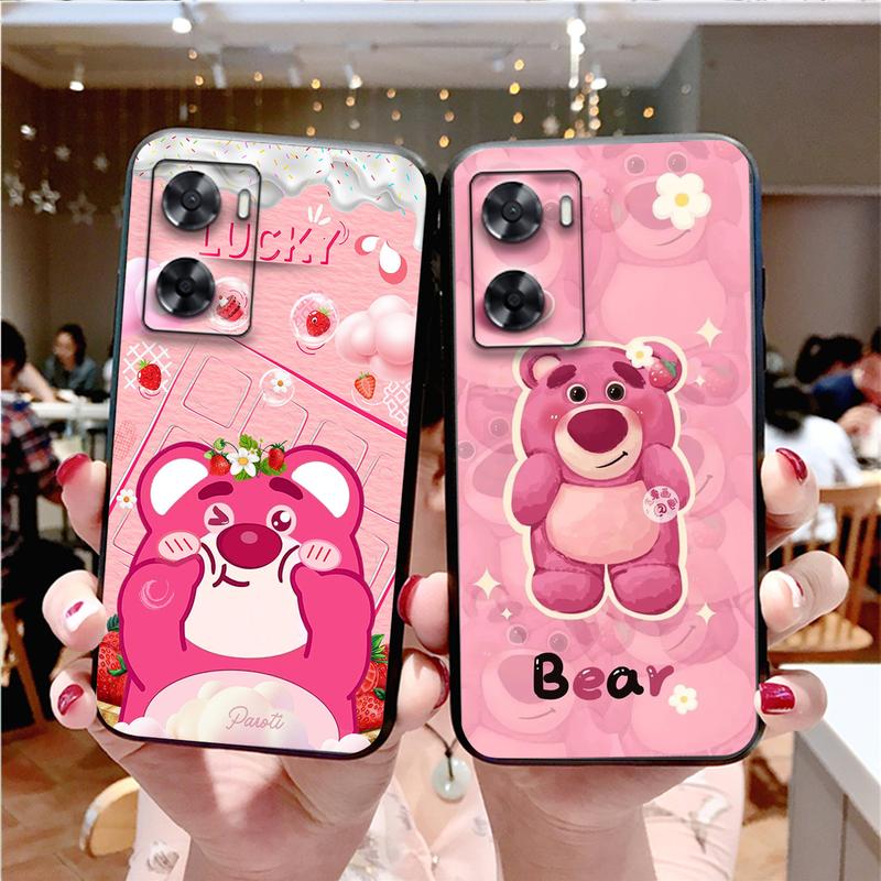Ốp lưng dành cho Oppo A57 2022 - Oppo A57 4G - Oppo A77s gấu dâu lotsto dễ thương giá rẻ
