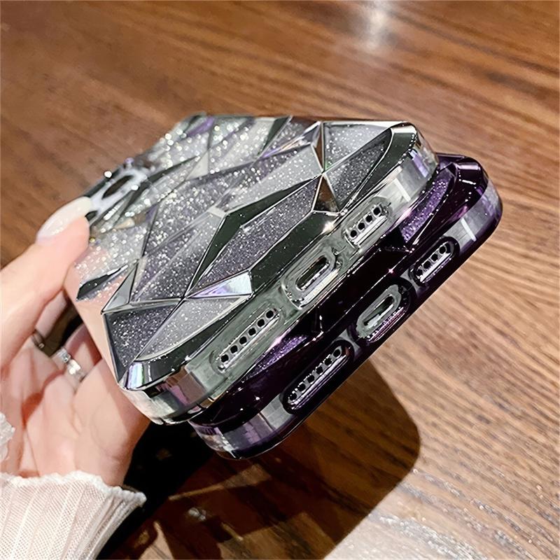 Glitter Case iPhone 11 12 13 14 15 Pro max 14 15 plus Luxury Gradient Hard Casing iPhone 15 14 13 12 11 Pro max 14 15 plus 6