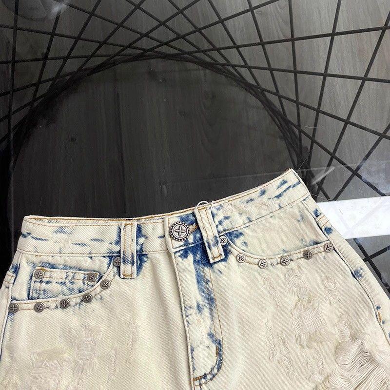Product Introduction of Quần Short Rách, Cạp Cao, Phong Cách Mỹ, Giặt Nặng Rock, Thời Trang, Quần Jean Rách Sờn, Xu Hướng Mùa Hè 2024 9