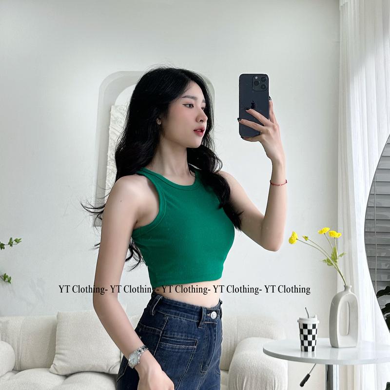 Áo thun croptop ba lỗ Y&T Clothing dáng ôm body cá tính Nữ Women 1