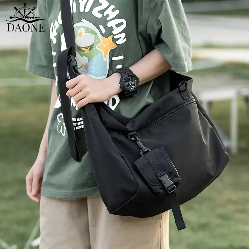 [SG] Men Messenger Bags Casual Waterproof Crossbody Bag Hold 14 inch Laptop Shoulder Bag Unisex Travel Gym Bag