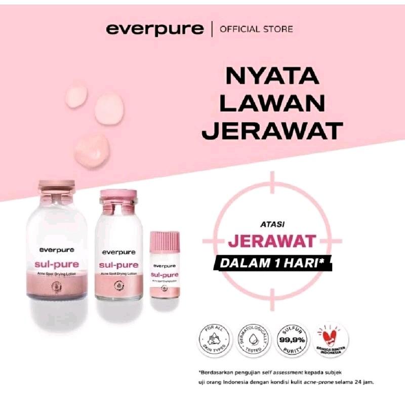 EVERPURE OBAT TOTOL JERAWAT SUL PURE ACNE SPOT DRYING LOTION ACNE EVERPURE Wajah 2