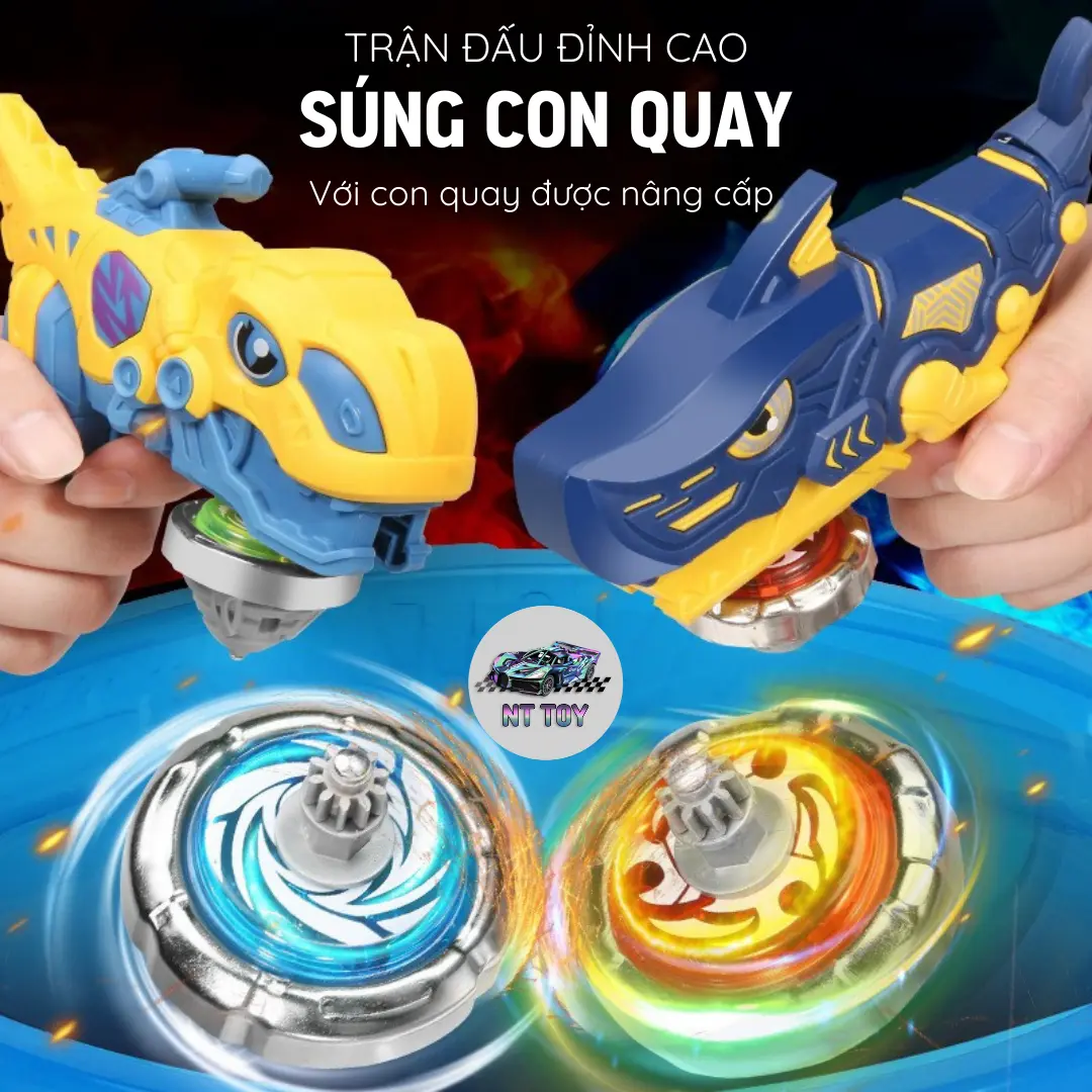 Đồ Chơi Pháo Đĩa Quay Flash Đối Chiến Cho Bé Trai chơichobé spinner