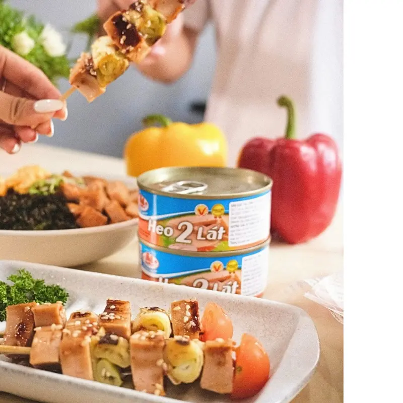 Heo 2 Lát 150G - Đồ hộp Hạ Long  - NGON 247- Ăn vặt Food canned  food Chua 4