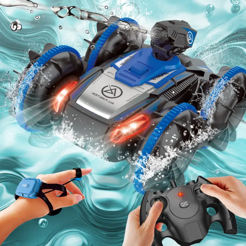 Cross border remote control toy remote control car gesture sensing amphibious toy remote control car off-road stunt remote control car