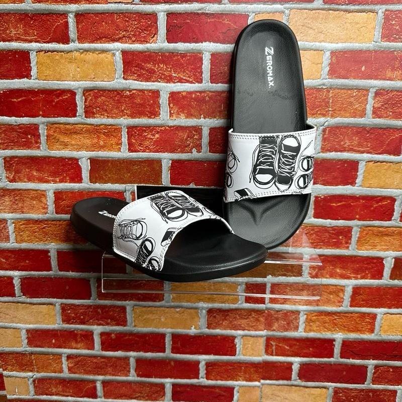 Sandal Slop Pria Wanita Sendal Slide Slippers Shoes Black Selop 3