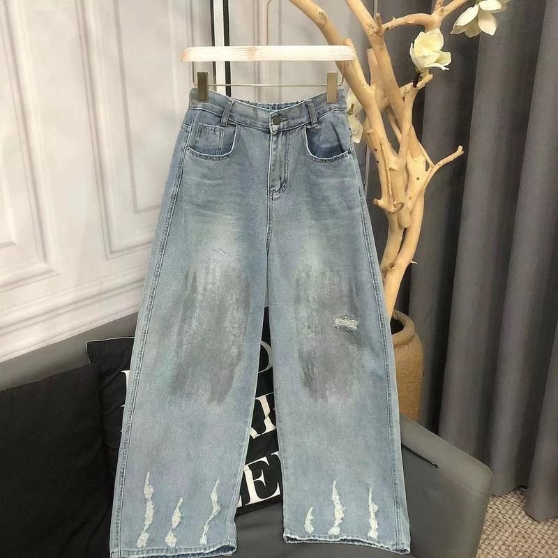 (QB040) Quần jean loang gối gấu mài MAIDO TRENDY