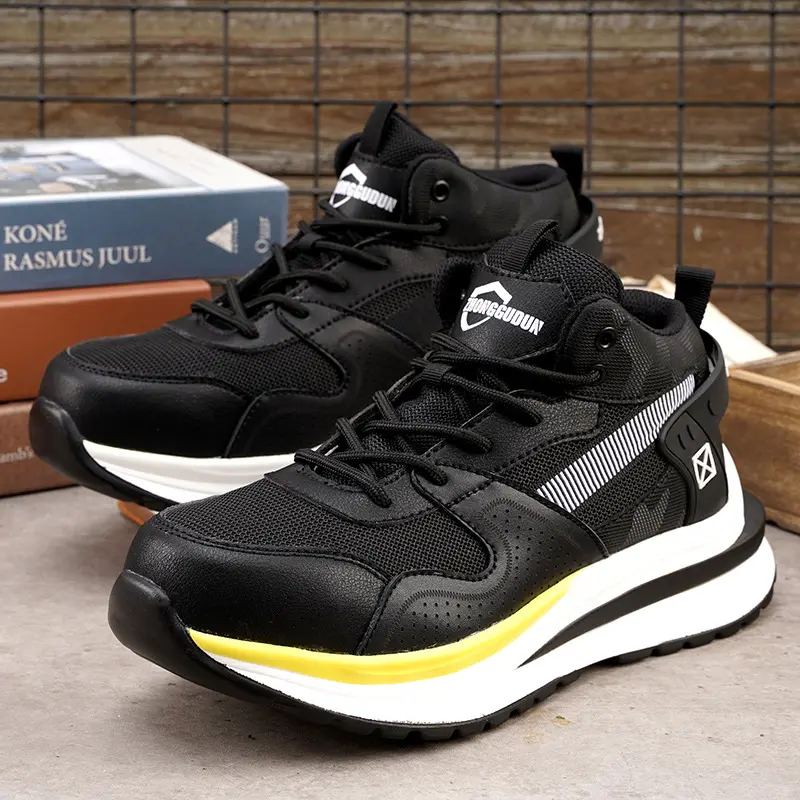 Large Size 36-47 Fashion Safety Shoes  Men Women Casual Work Shoes Smash-resistant Pin-resistant Steel Toe Shoes Lightweight Safety Shoes