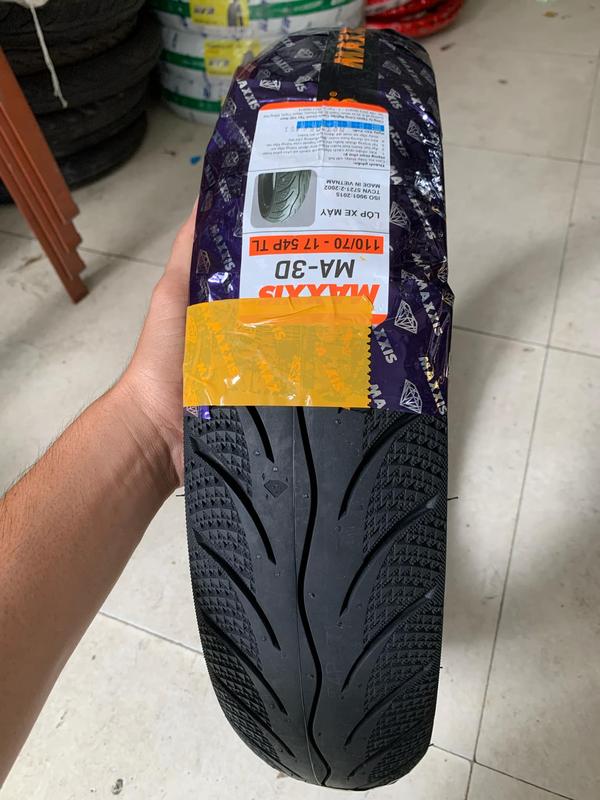  Vỏ lốp Maxxis 110 70-17 lắp cho Exciter 150,155 Winner V1V2V3 hạ size lốp sau 