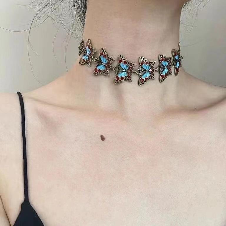 Product Introduction of Vòng Cổ Choker, Phong Cách Đường Phố Punk, Dành Cho Nam Giới, Dây Chuyền Xương Đòn Cao Cấp, Đồ Trang Trí Y2g Văn Hóa Phụ, Ngọt Ngào Và Ngầu, Cổ Áo Hoa Jewelry trang  sức  titan  cao  cấp  hàng  hiệu 2