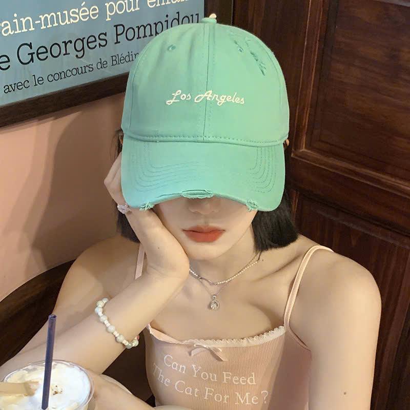 LA110 Mũ Lưỡi Trai LA Phong Cách Thời Trang Cho Nam Nữ Cao Cấp