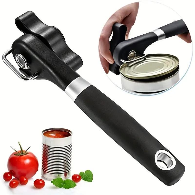 Stainless Steel Can Opener, 1 Count Multifunctional Kitchen Gadget for Effortless Opening Of Cans, Kitchen Utensils & Gadgets, Summer Gift Ideas 5