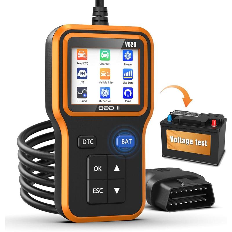 OBD2 Scanner with Upgrade Battery Tester - Diagnostic Tool for Cars ...