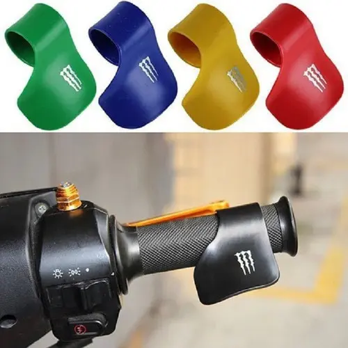 Trợ Lực Tay Ga Xe Máy Monster màu đen, trợ lực chống mỏi tay chất liệu ABS dẻo Phụ Kiện Phụ Tùng 2