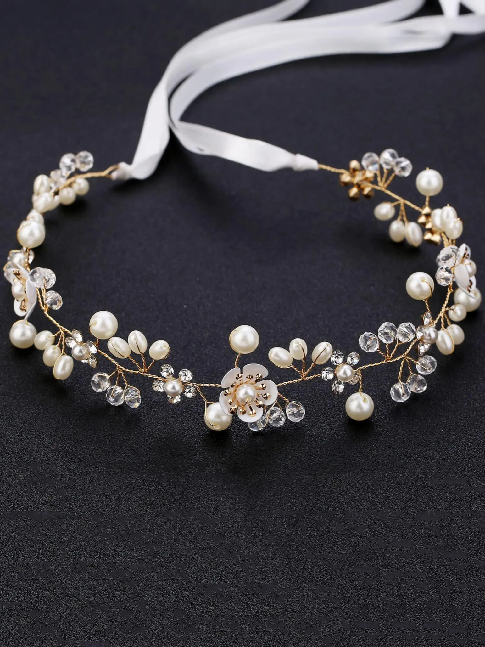 Headband, Elegant Bridal Headwear for Wedding Bridal Party Formal Occasions, Fashion Hair Accessories for Women