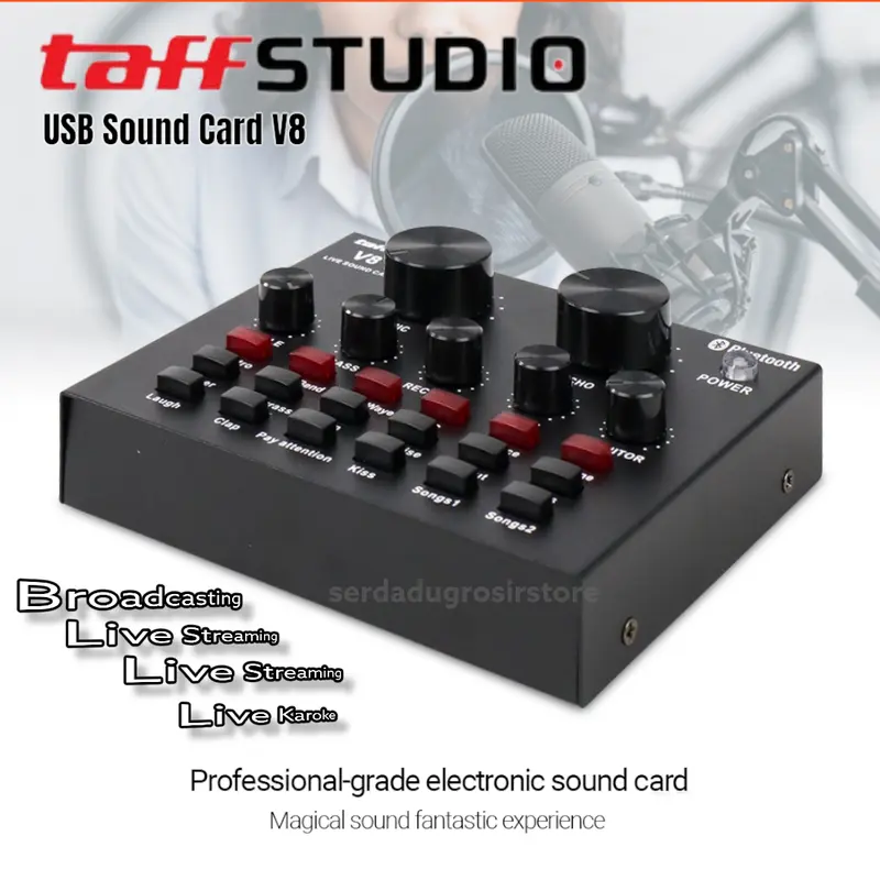 New Soundcard V8 V8s V8u. V8plus TAFFSTUDIO 3