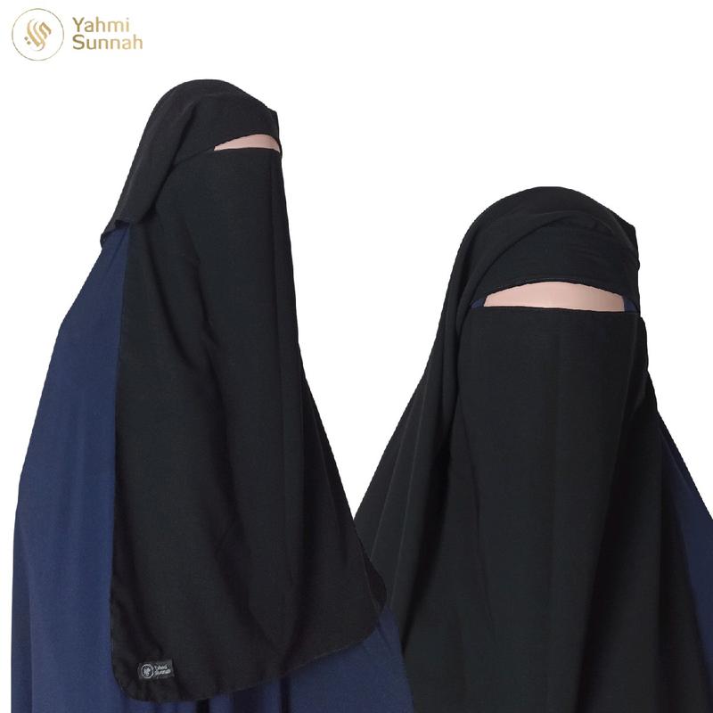 Cadar Yaman Niqab Yaman Niqob Yaman Purdah 3 Layer Long Yaman Niqob Safar Bisa COD 6