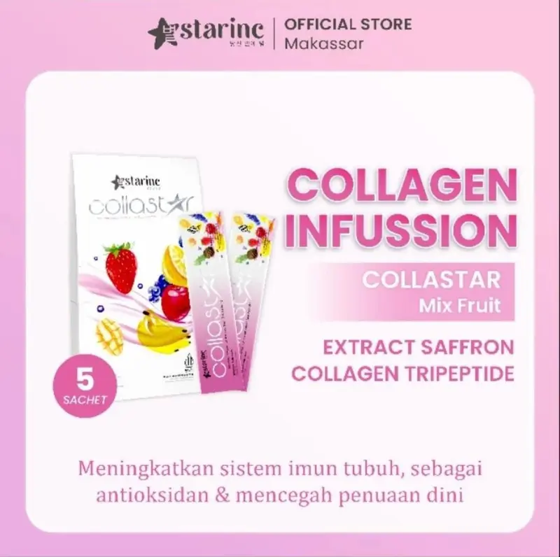 COLLASTAR ISI 15 PCS | COLAGEN VIRAL KOREA | COLAGEN EXCTRACT SAFRON, SARANG BURUNG WALET, SALMON 5