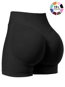 Seamless Impact Shorts for Women, Invisable Scrunch Butt Lifting Gym Seamless Booty Biker Shorts, Breathable Comfortable High Stretch Skinny Shorts, Gym Shorts, Ladies Sportswear for Indoor Outdoor Wear