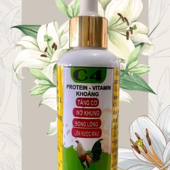 Protein nuôi gà tơ : tăng cân, sung gà, bung hình. Sản phẩm C4-100ml 4