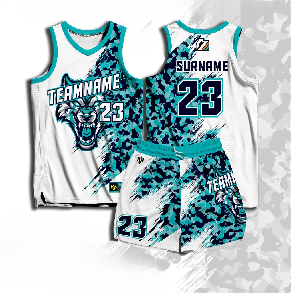 [Free customized Team Name-Name-Number]2025 Full sublimation Fierce wolf head Printed Jersey vest Men's Casual Loose Breathable Team sports jerseys Trend Customizable shorts