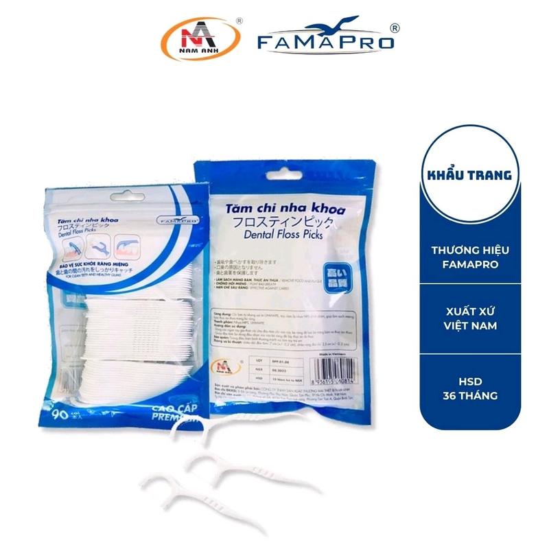 Tăm chỉ nha khoa tăm xỉa răng nhựa vệ sinh răng miệng thương hiệu FAMAPRO