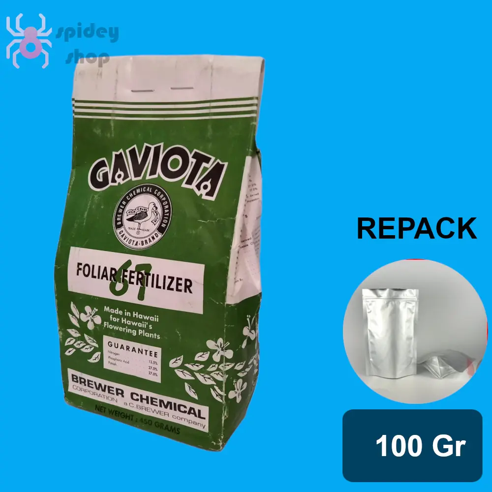 Gaviota 67 100 Gram Pupuk Pembungaan Anggrek Aglonema Tanaman Hias