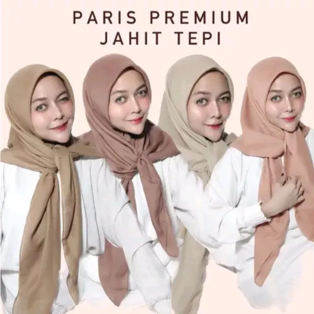 SEGI EMPAT PARIS PEMIUM / CATTON VOAL 110X110 ORIGINAL Katun //SEGI EMPAT KEKINIAN// HIJAB TERLARIS//SEGI EMPAT TERMURAH// Lembut Nyaman Bisnis Pernikahan Santai Muslim Square kerudung segitiga Mesin Dicuci Grey Hanya Boleh Dicuci Dengan Tangan Transparen 1