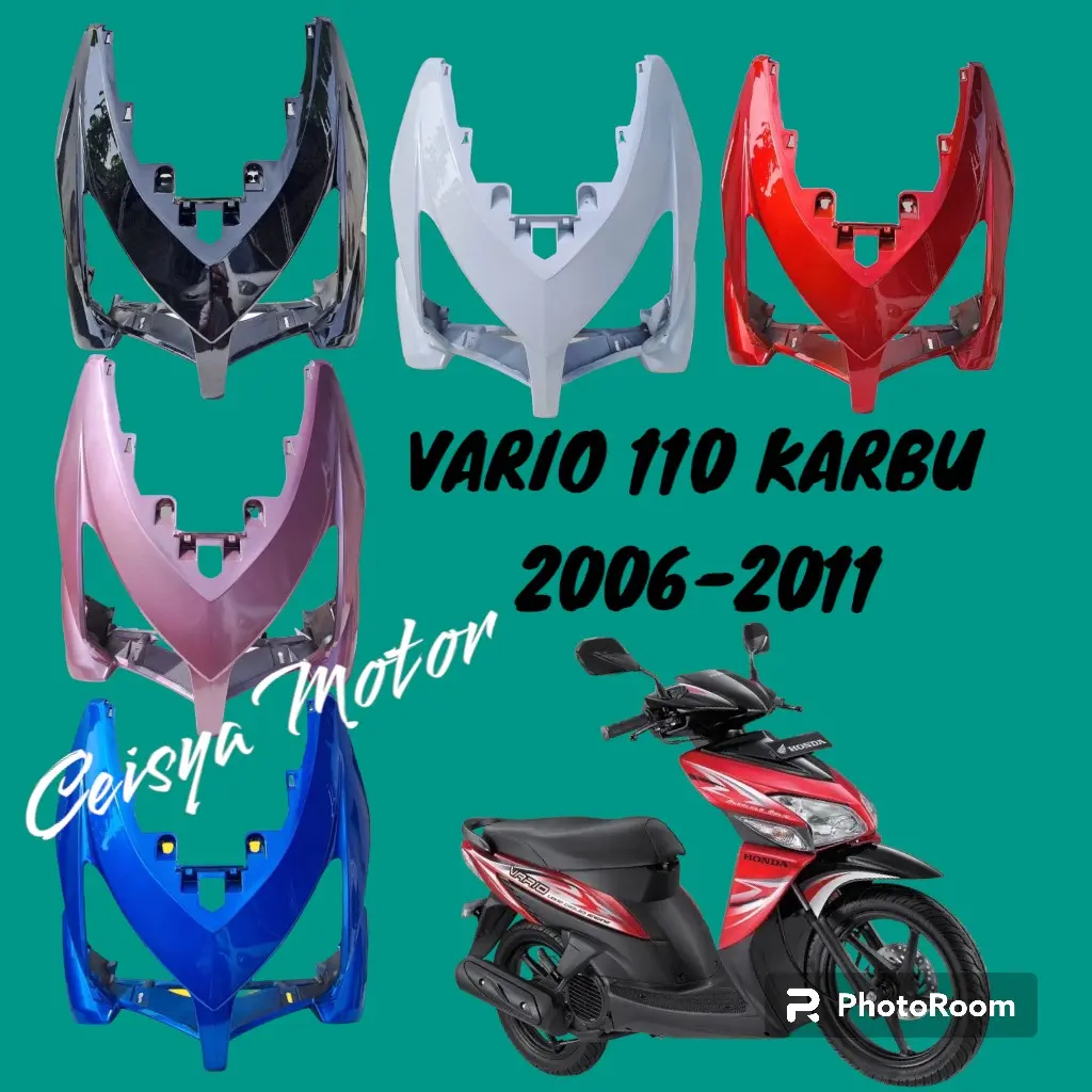 COVER BODY DEPAN TAMENG DEPAN BESAR VARIO 110 KARBU KVB 2006 2007 2008 2009 2010 2011 HITAM PUTIH MAROON PINK BIRU MUDA