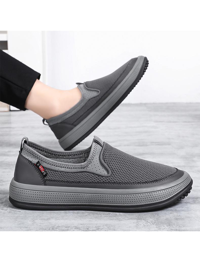 Product Introduction of Đế Bằng Giày Lưới Cho Nam, Giày Mùa Hè Mới, Màu Trơn, Đa Năng, Nhẹ, Thoáng Khí, Đế Mềm, Nhẹ, Thường Ngày 20
