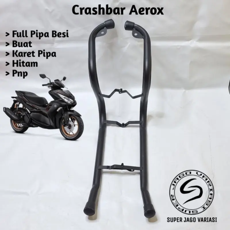 COD Crashbar Tubular Aerox Lama Aerox New Connected Pelindung Body Plus Breket Dudukan Lampu Tembak Presisi Awet Kuat 1