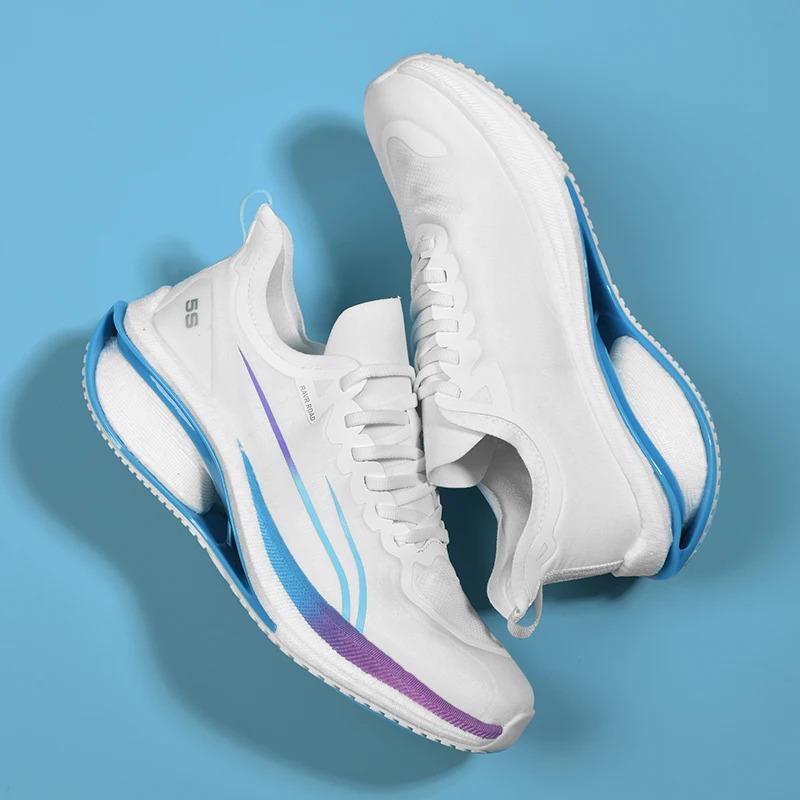 Personalize tênis esportivos casuais da moda masculina com design de placa de carbono, sola oca, tênis de corrida e caminhada para mulheres, treinamento de corredor_voghion.com