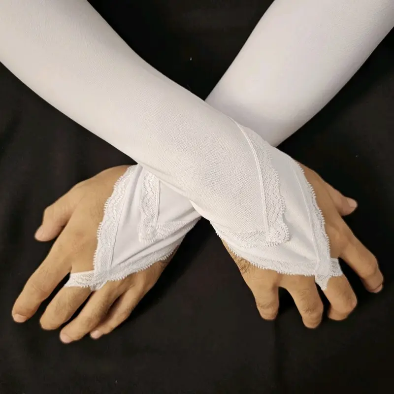 Manset tangan jari/manset tangan cincin/manset tangan bordir/perlengkapan haji umroh/manset tangan wanita muslimah 2