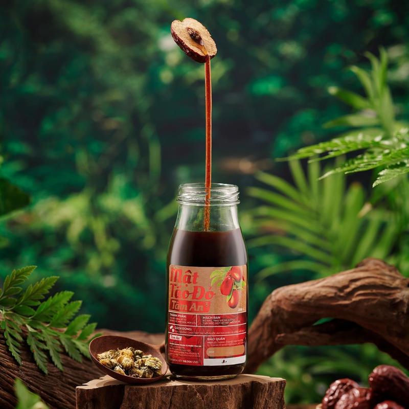 Mật Táo Đỏ Tâm An 250ml Tự Nhiên - Táo Đỏ Hàn Quốc, Kỷ Tử