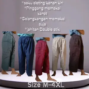 celana sirwal sontog 3/4 dewasa terbaru termurah Nyaman sehari hari Santai jalan xxl