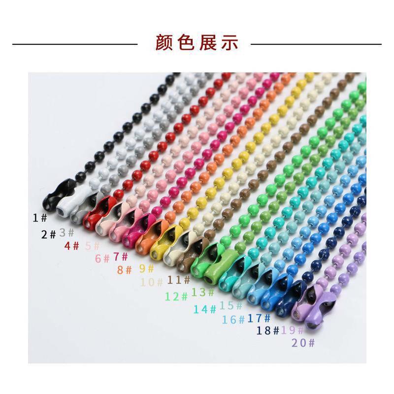ห่วงโซ่ลูกปัดสีรุ้ง การค้นพบเครื่องประดับ DIY สำหรับ ทำพวงกุญแจ อุปกรณ์ทำมือ 1