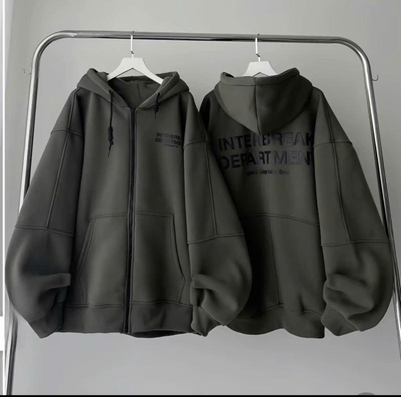 Product Introduction of Áo Khoác Nỉ Hoodie Form Rộng Tay Phồng Thời Trang Thu Đông Giữ ấm cơ thể Menswear Dài Tay 5