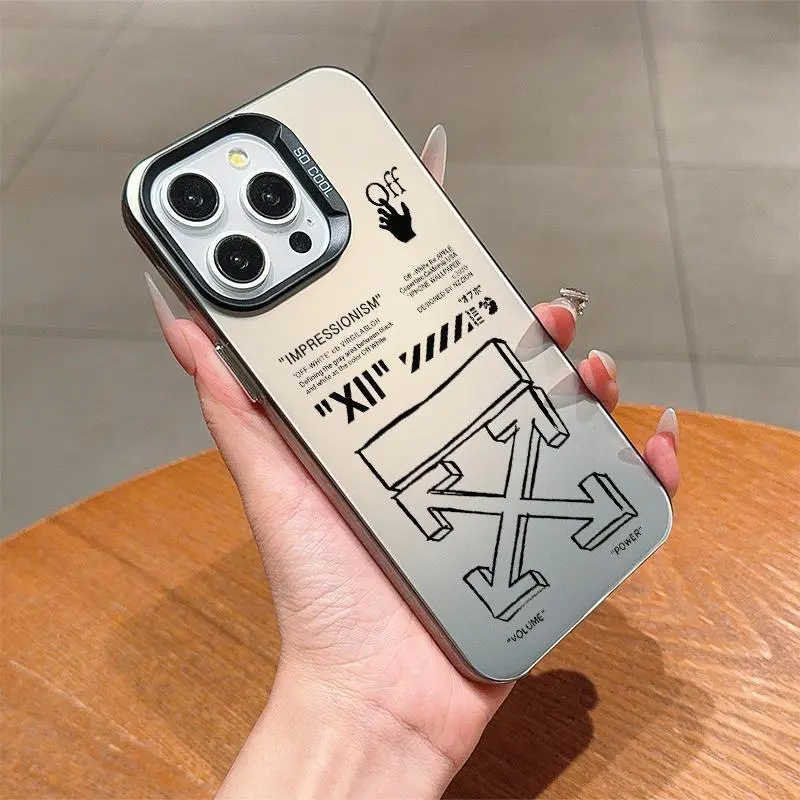 Creative Logo Pattern ​​​Phone Case, Decorative Phone Protective Cover, Shockproof Phone Cases Compatible with iPhone 11 12 13 14 15 Pro Max