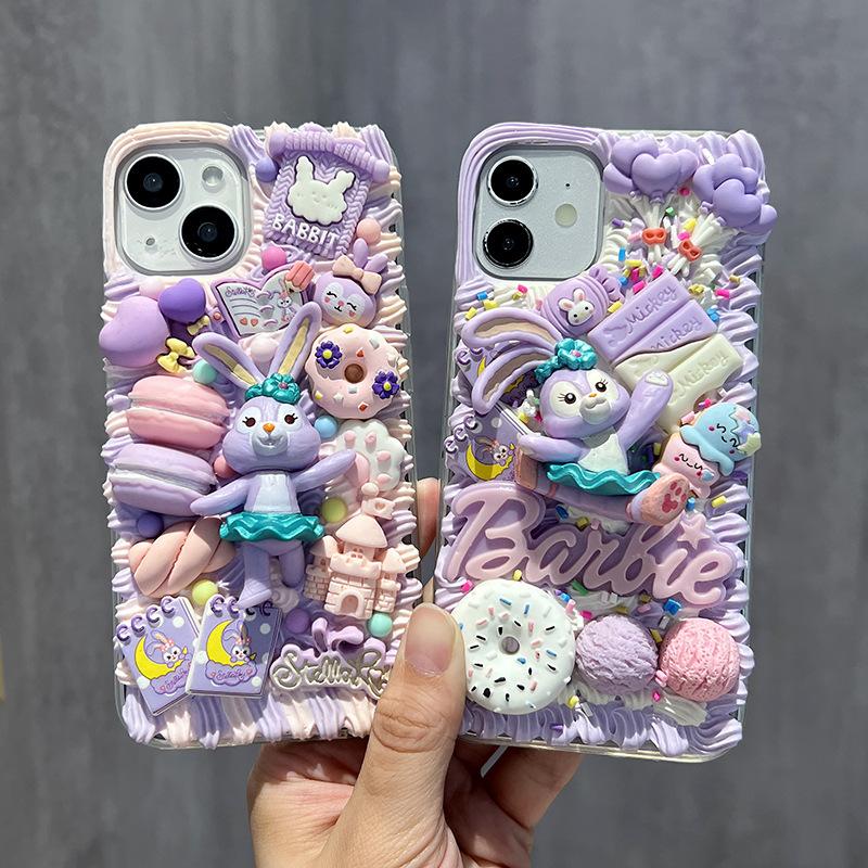 Product Introduction of DIY Cream Glue Phone Case Material Package Clow M Big Ear Dog Cream Glue DIY Material Creative Handmade Gift for Women 6