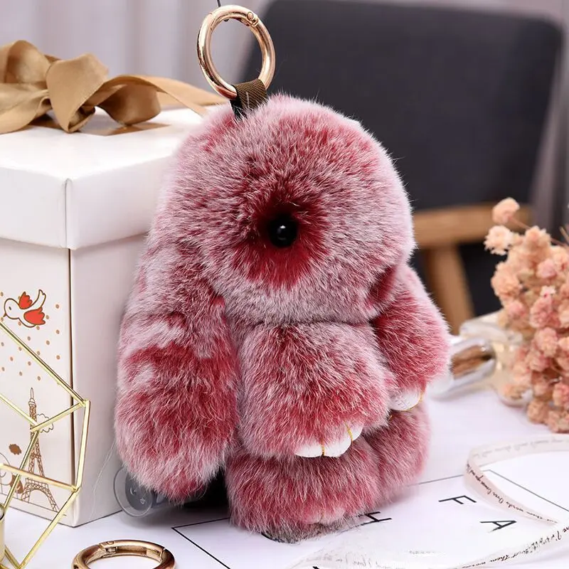 [BUNNY LULU] Thỏ nhồi bông đáng yêu lông dài, mịn. Móc Chìa Khoá , Tag túi xách thỏ bông lông dài Hot Trending. Móc Khoá Nữ, Phụ kiện treo túi xách Nữ charm  labubu Móc Khóa Women 2