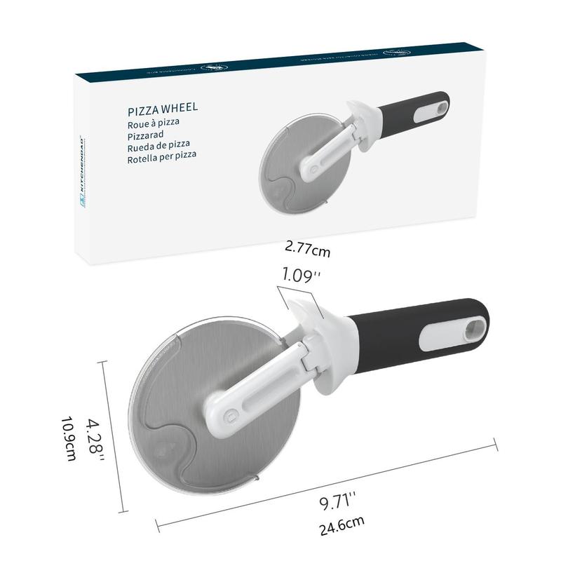 Product Introduction of Detachable Pizza Cutter, Stainless Steel Pizza Slicer with Handle, Pizza Wheel Cutter, Kitchen Utensils & Gadgets, Kitchen Accessories 1