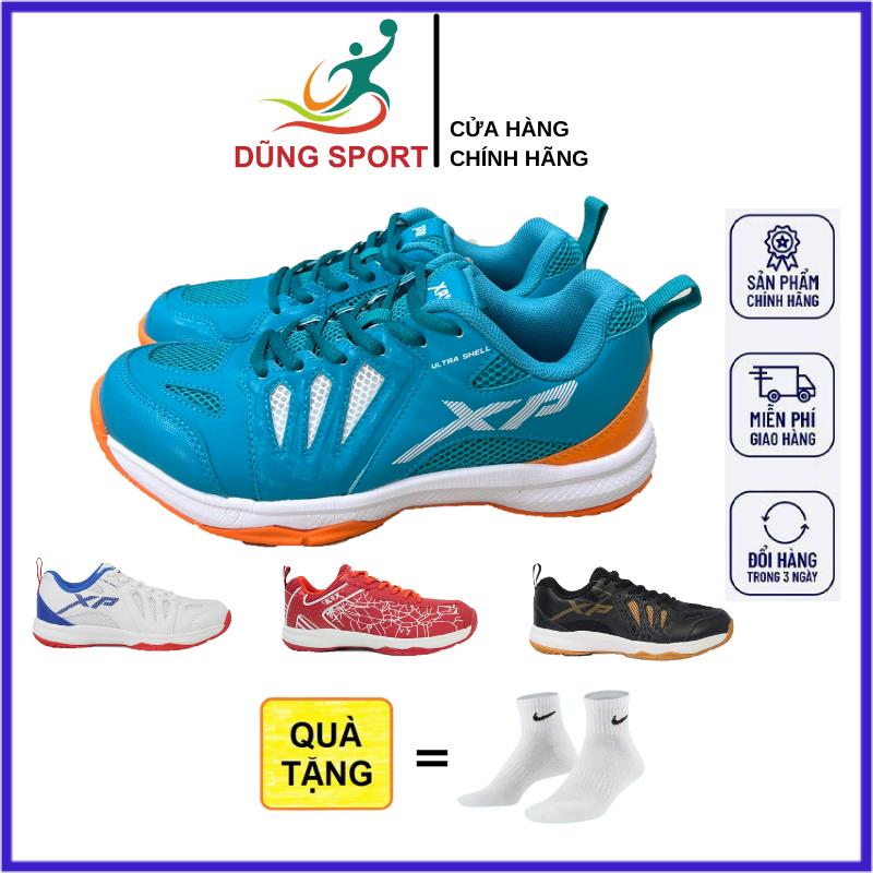 Giày bóng chuyền, Giày cầu lông XP nam nữ chính hãng tặng kèm tất dệt kim khử mùi - Độ bền đế cao chơi thể thao trên sân bê tông tốt