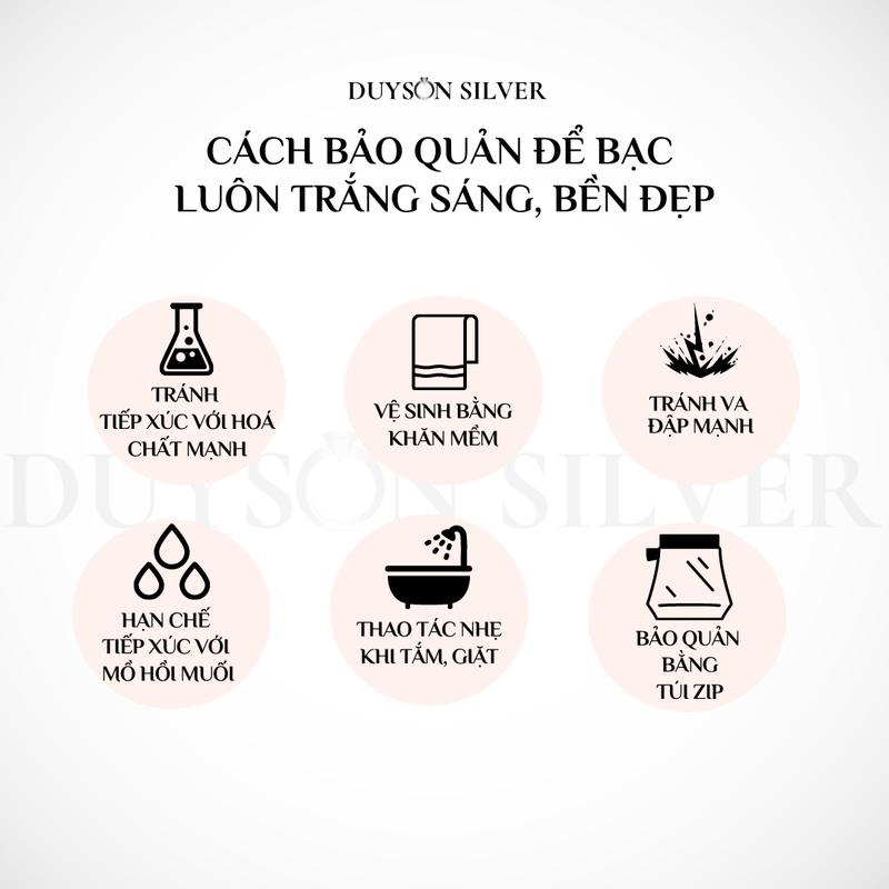 Product Introduction of Lắc tay bạc Ý 925 mạ vàng trắng kiểu dáng dây rút DUYSON SILVER, vòng tay nữ bạc xi kim đính đá CZ 5A  cao cấp [LTXK2] 31
