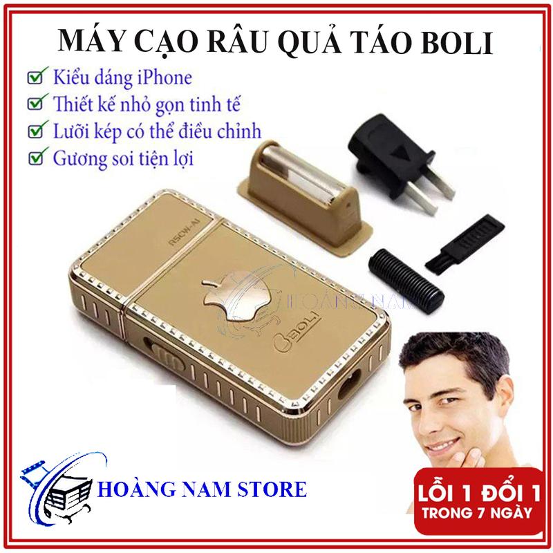 Máy cạo râu Boli quả táo+ tặng kèm bộ lưỡi dự phòng, Máy Cạo Râu Lưỡi Đơn Cao Cấp Quả Táo BOLI RSCW-A1 - Dao Cạo Râu Xịn Sò Sự Lựa Chọn Thông Minh Của Phái Mạnh